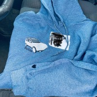 Personalized Embroidered Car Photo Hoodie Gift For Car Lover