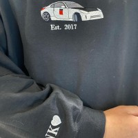 Personalized Embroidered Car Photo Sweatshirt Gift For Car Lover
