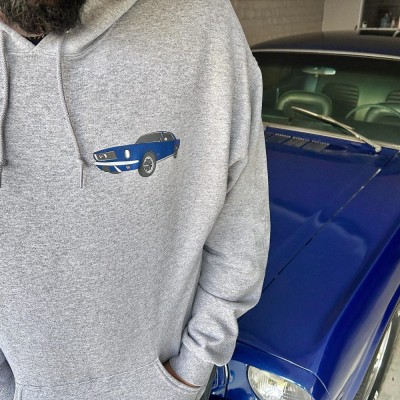 Personalized Car Photo Outline Hoodie Gift For Car Lover